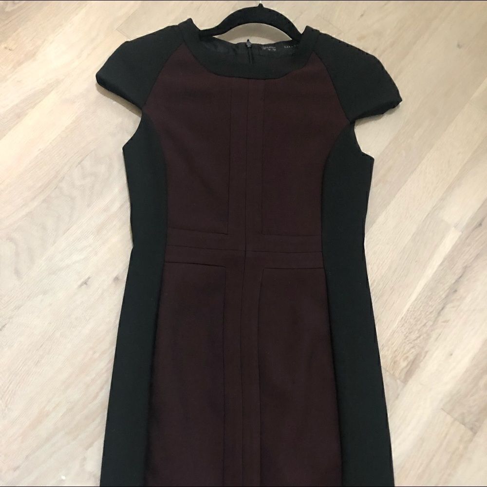Zara Colorblock Mini Dress - Picture 4 of 11